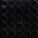 Selbstklebende Abdeckkappen f. Möbel - Ø 14 mm | Dekor: "Schwarz-glatt" (25 Stk.)