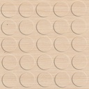 Selbstklebende Abdeckkappen f. Möbel - Ø 14 mm | Dekor: "Birke Mainau" (25 Stk.)