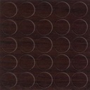 Selbstklebende Abdeckkappen f. Möbel - Ø 14 mm | Dekor: "Nussbaum dunkel" (25 Stk.)