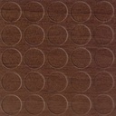 Selbstklebende Abdeckkappen f. Möbel - Ø 14 mm | Dekor: "Nussbaum Ecco" (25 Stk.)