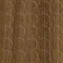 Selbstklebende Abdeckkappen f. Möbel - Ø 14 mm | Dekor: "Eiche Tobacco" (25 Stk.)