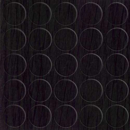 Selbstklebende Abdeckkappen f. Möbel - Ø 14 mm | Dekor: "Wenge" (25 Stk.)