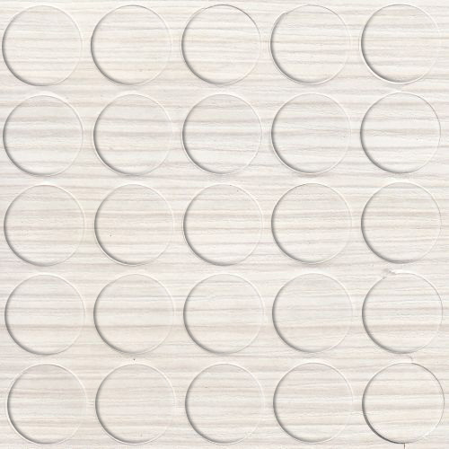 [250976V-D14] Selbstklebende Abdeckkappen f. Möbel - Ø 14 mm | Dekor: "Lärche Weiß" (25 Stk.)