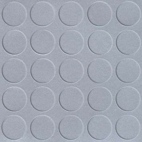 Selbstklebende Abdeckkappen f. Möbel - Ø 14 mm | Dekor: "Aluminium" (25 Stk.)