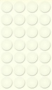 Selbstklebende Abdeckkappen f. Möbel - Ø 20 mm | Dekor: "Alabaster" (28 Stk.)