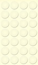 Selbstklebende Abdeckkappen f. Möbel - Ø 20 mm | Dekor: "Vanille-kalt" (28 Stk.)