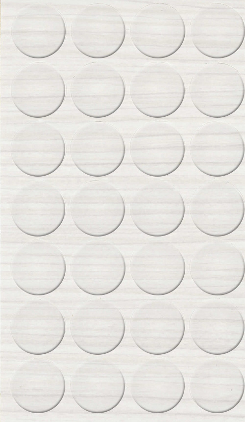 Selbstklebende Abdeckkappen f. Möbel - Ø 20 mm | Dekor: "Pinie Cascina" (28 Stk.)