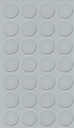Selbstklebende Abdeckkappen f. Möbel - Ø 20 mm | Dekor: "Aluminium" (28 Stk.)
