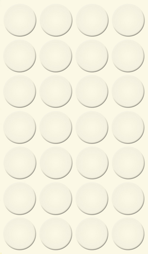 Selbstklebende Abdeckkappen f. Möbel - Ø 20 mm | Dekor: "Weiß-warm" (28 Stk.)