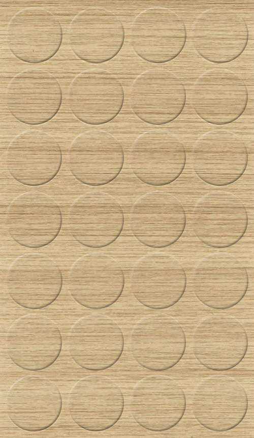 Selbstklebende Abdeckkappen f. Möbel - Ø 20 mm | Dekor: "Königseiche" (28 Stk.)