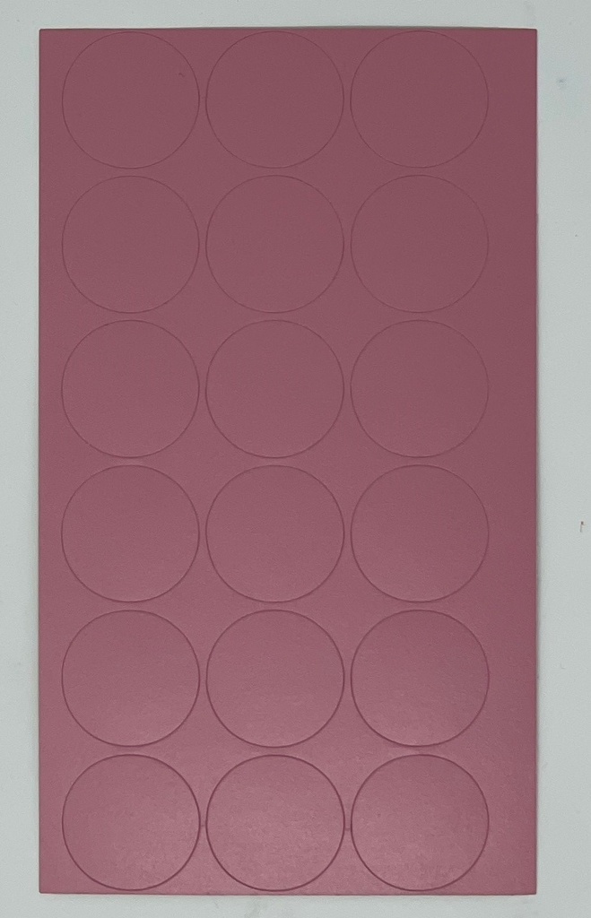 Selbstklebende Abdeckkappen f. Möbel - Ø 25 mm | Dekor: "Flieder" (18 Stk.)