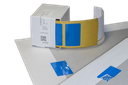 Siegel-Etiketten, blau "OPENED/VOID" | 40 x 25 mm (50 Stk.)