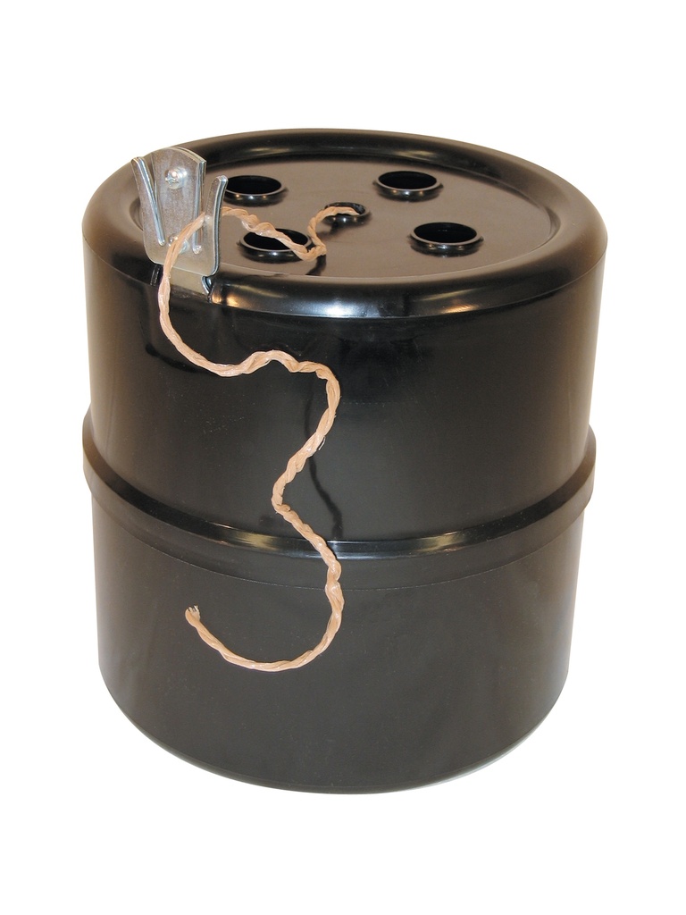 Spender für Kordel aus Polypropylen | Paketschnurbehälter,schwarz,135 A