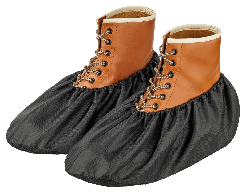 Wiederverwendbare Textil – Überziehschuhe mit | rutschfester Sohle (1 Paar)