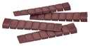 peha Keilstreifen aus Kunststoff (50 Stk.) | Breite: 20mm | Länge: 100mm | Stärke: 8mm