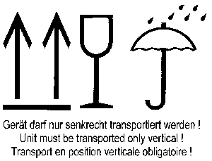 [6241] peha-Hinweis-Etiketten, signalrot,  | DIN A4 "Gerätdarf nur senkrecht..." (250 Blatt)