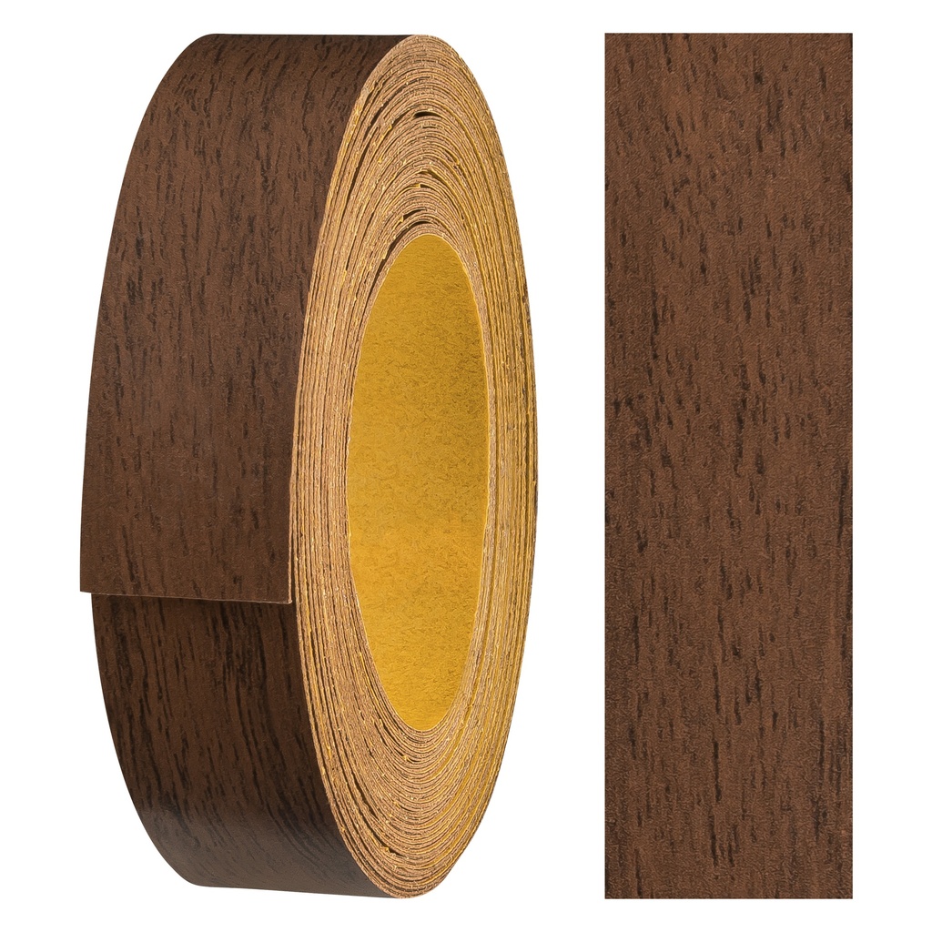 [26180349V-L5] Melaminkanten-Band selbstklebend, (L) 5m | (B) 18 mm | Dekor: Nussbaum