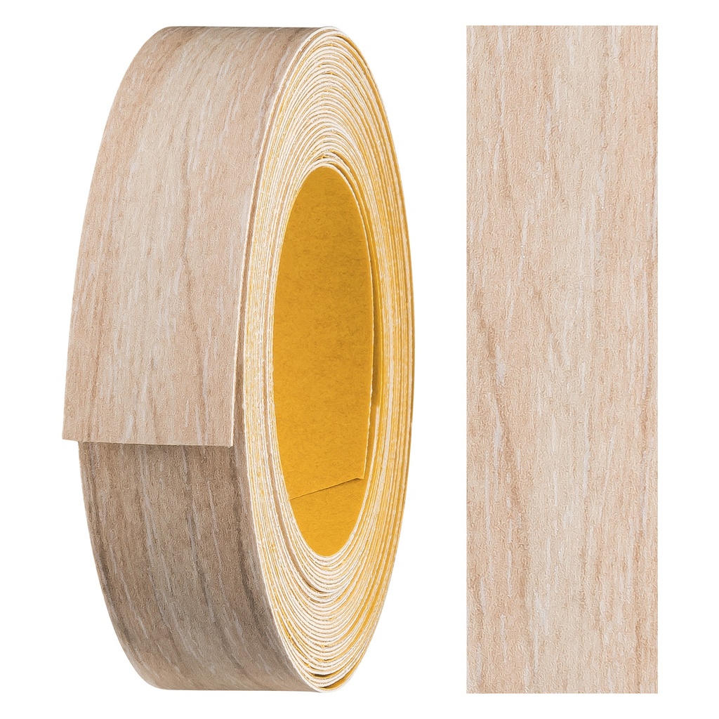 [26180984V-L5] Melaminkanten-Band selbstklebend, (L) 5m | (B) 18 mm | Dekor: Ruester Libert hell