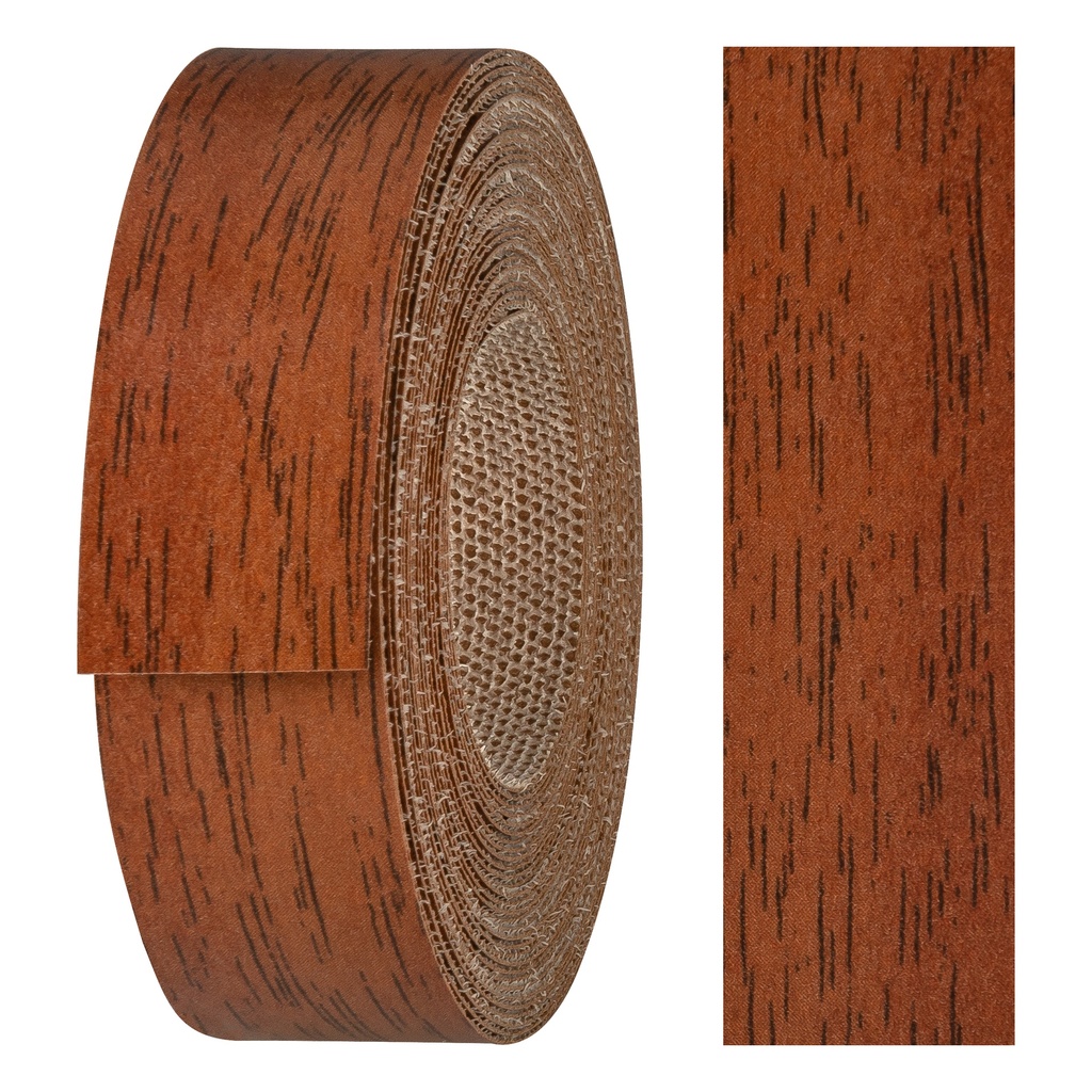 Melaminkantenumleimer m. Schmelzkleber, (L) 5 m | (B) 21 mm | Dekor: Nussbaum