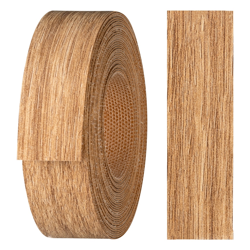 [24210188V-L5] Melaminkantenumleimer m. Schmelzkleber, (L) 5 m | (B) 21 mm | Dekor: Eiche Africa