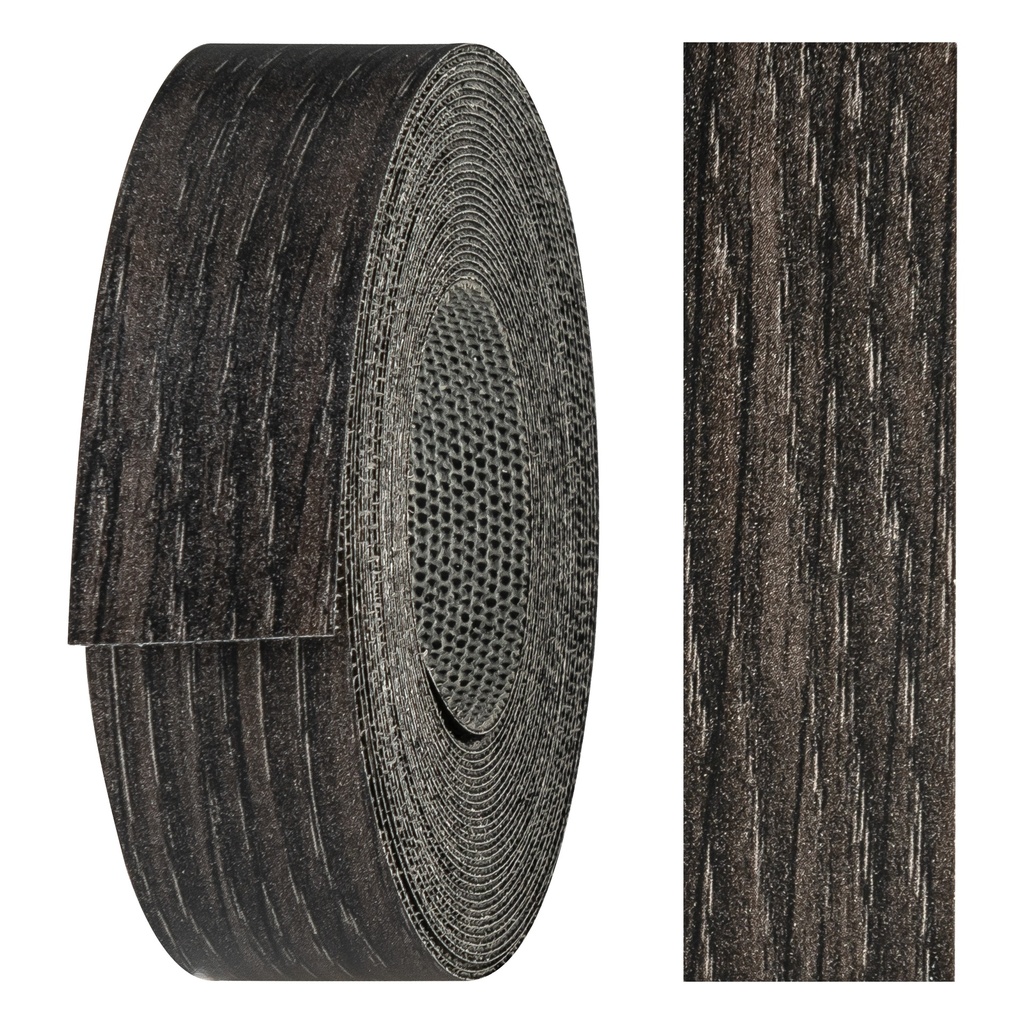Melaminkantenumleimer m. Schmelzkleber, (L) 5 m | (B) 21 mm | Dekor: Eiche Graphit