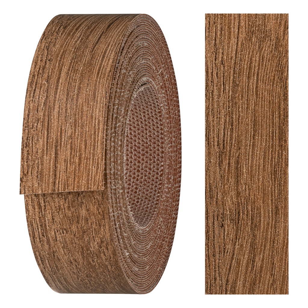 [24210257V-L5] Melaminkantenumleimer m. Schmelzkleber, (L) 5 m | (B) 21 mm | Dekor: Eiche Lefkas dunkel