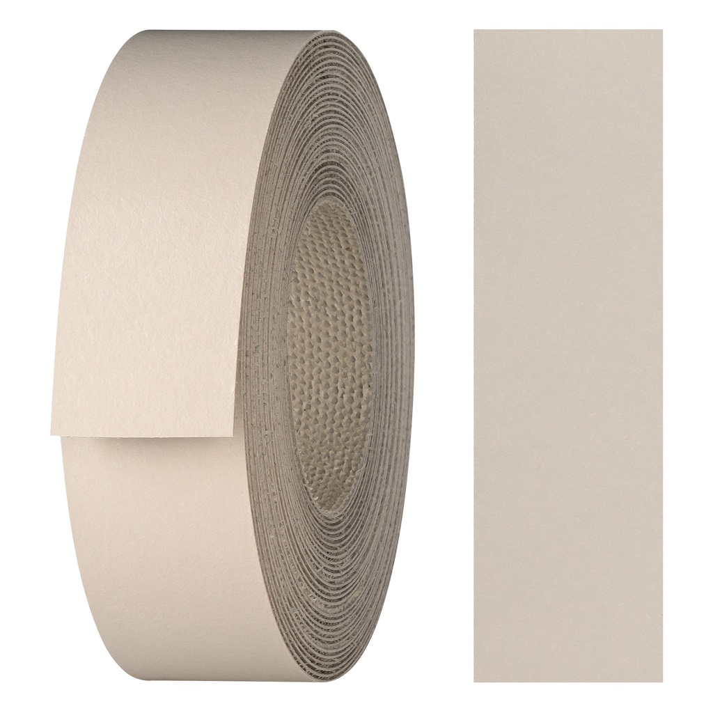 Melaminkantenumleimer m. Schmelzkleber, (L) 5 m | (B) 21 mm | Dekor: Beige grau
