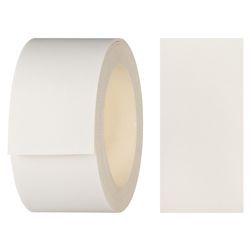 [2440001AV-L5] Melaminkantenumleimer m. Schmelzkleber, (L) 5 m | (B) 40 mm | Dekor: Weiß-glatt