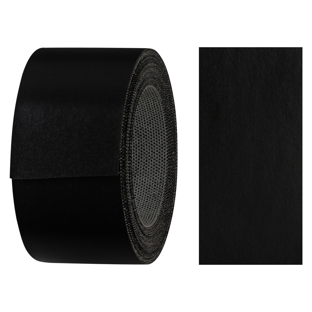 [2440008AV-L5] Melaminkantenumleimer m. Schmelzkleber, (L) 5 m | (B) 40 mm | Dekor: Schwarz-glatt