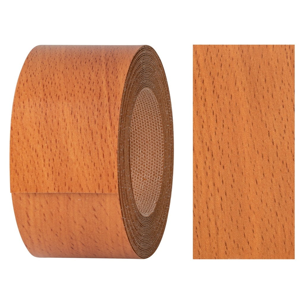 Melaminkantenumleimer m. Schmelzkleber, (L) 5 m | (B) 40 mm | Dekor: Buche-dunkel