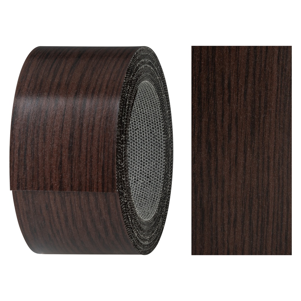 [24400159V-L5] Melaminkantenumleimer m. Schmelzkleber, (L) 5 m | (B) 40 mm | Dekor: Wenge