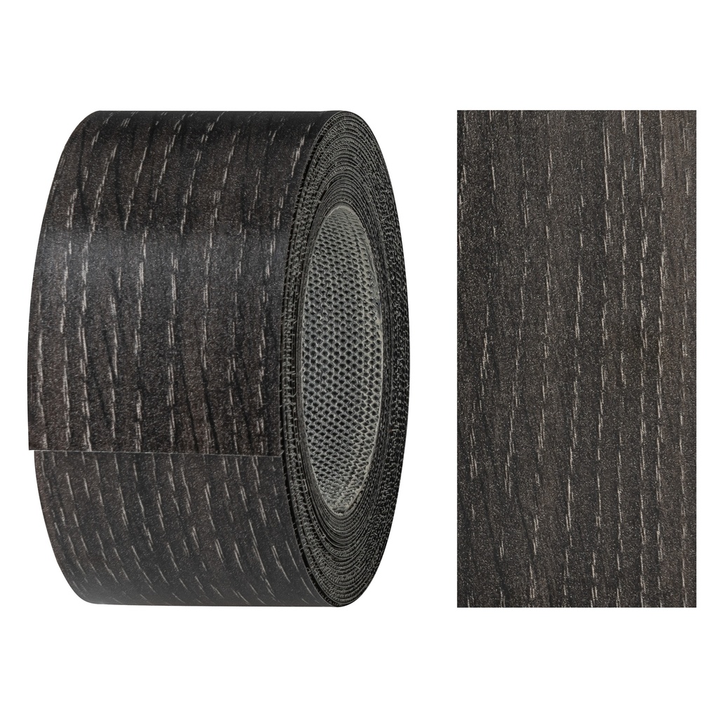 Melaminkantenumleimer m. Schmelzkleber, (L) 5 m | (B) 40 mm | Dekor: Eiche Graphit