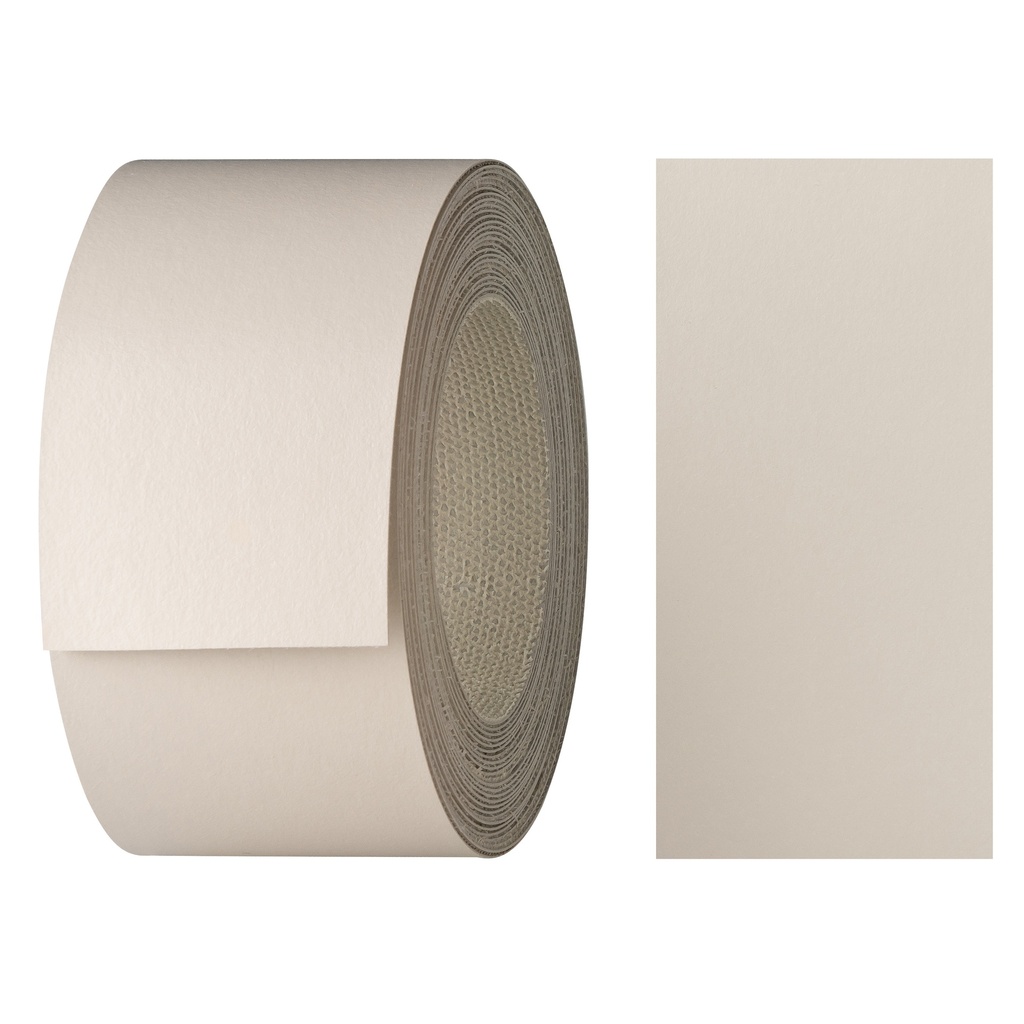 [24400287V-L5] Melaminkantenumleimer m. Schmelzkleber, (L) 5 m | (B) 40 mm | Dekor: Beige grau