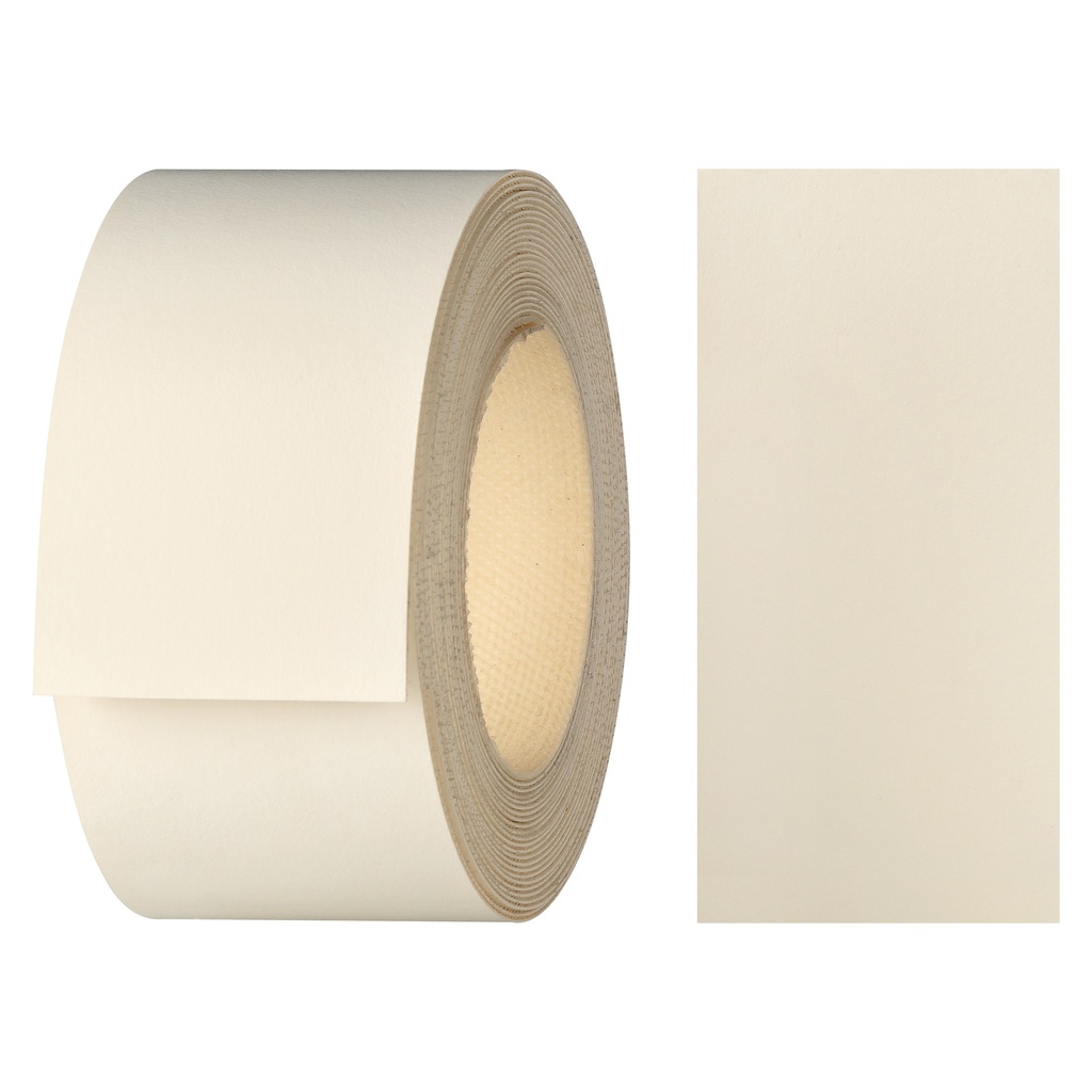 Melaminkantenumleimer m. Schmelzkleber, (L) 5 m | (B) 40 mm | Dekor: Ivori Weiß