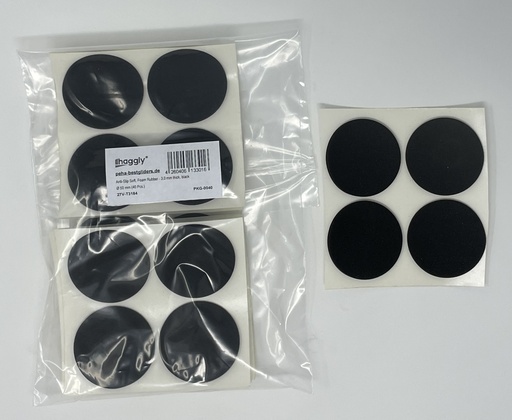 [27V-T3184] Anti-Rutsch-Pads a. Moosgummi, schwarz | Ø 50 mm | Stärke: 3 mm (40 Stk.)