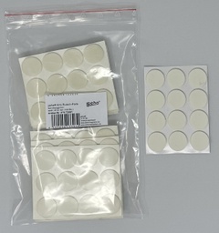 [27V-T3081] Anti-Rutsch-Pads a. Moosgummi, weiß | Ø 22 mm | Stärke: 3 mm (120 Stk.)