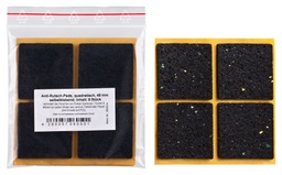 [28V-T3414S2] Antirutsch-Pads, selbstklebend, schwarz | 48 x 48 mm | Stärke: 3 mm (8 Stk.)
