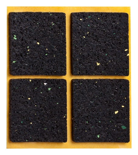 [29V-T3414] Antirutsch-Pads, selbstklebend, schwarz, 4 St. | 48 x 48 mm | Stärke: 3 mm (4 Stk.)