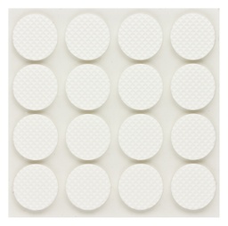 [2932V-T01] EVA-Pads, selbstklebend, weiß, Einzelstreifen | Ø 22 mm | Stärke: 3 mm (16 Stk.)