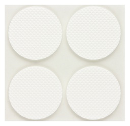 [2932V-T03] EVA-Pads, selbstklebend, weiß, Einzelstreifen | Ø 45 mm | Stärke: 3 mm (4 Stk.)