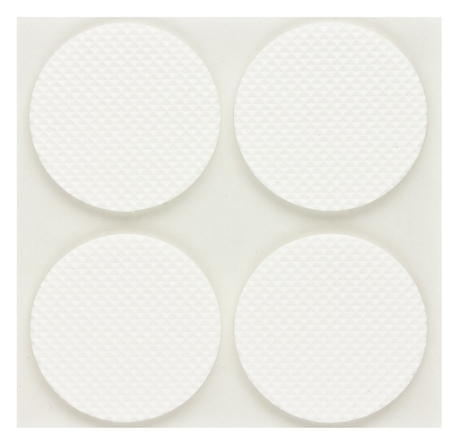 [2932V-T03] EVA-Pads, selbstklebend, weiß, Einzelstreifen | Ø 45 mm | Stärke: 3 mm (4 Stk.)