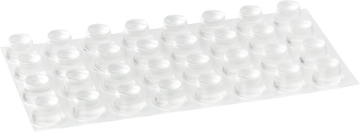 [284102TR-D16] Elastikpuffer - zylindrisch, transparent | Ø 16,5mm | Höhe: 10,2mm (32 Stk./Streifen)