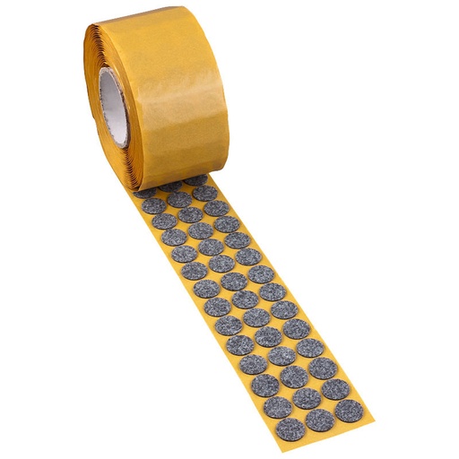 [2836V-RR17] Filzgleiter selbstkl. PREMIUM - 5,0 mm stark, grau | Ø 17 mm (1000 Stk.)