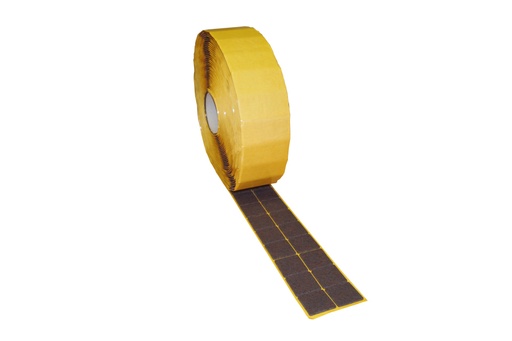 [2841V-RQ22] Filzgleiter selbstkl. STANDARD- 3,0mm stark, braun | quadr. 22 x 22 mm