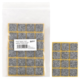 [2720002V-SQ25] Filzgleiter sk SLIM-1,7 mm, grau, quadr. | 25 x 25 mm (120 Stk.)