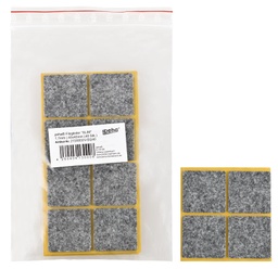 [2720002V-SQ40] Filzgleiter sk SLIM-1,7 mm, grau, quadr. | 40 x 40 mm (40 Stk.)