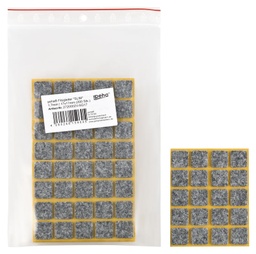 [2720002V-SQ17] Filzgleiter sk SLIM-1,7 mm, grau, quadr. | 17 x 17 mm (200 Stk.)