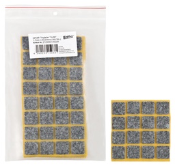 [2720002V-SQ20] Filzgleiter sk SLIM-1,7 mm, grau, quadr. | 20 x 20 mm (160 Stk.)