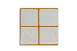 [2730000V-SQ40] Filzgleiter sk STANDARD-3,0 mm, weiß, quadr. | 40 x 40 mm (40 Stk.)