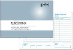 [182] Formular Bedarfsmeldung, A5 quer, | 100 Blatt/Block